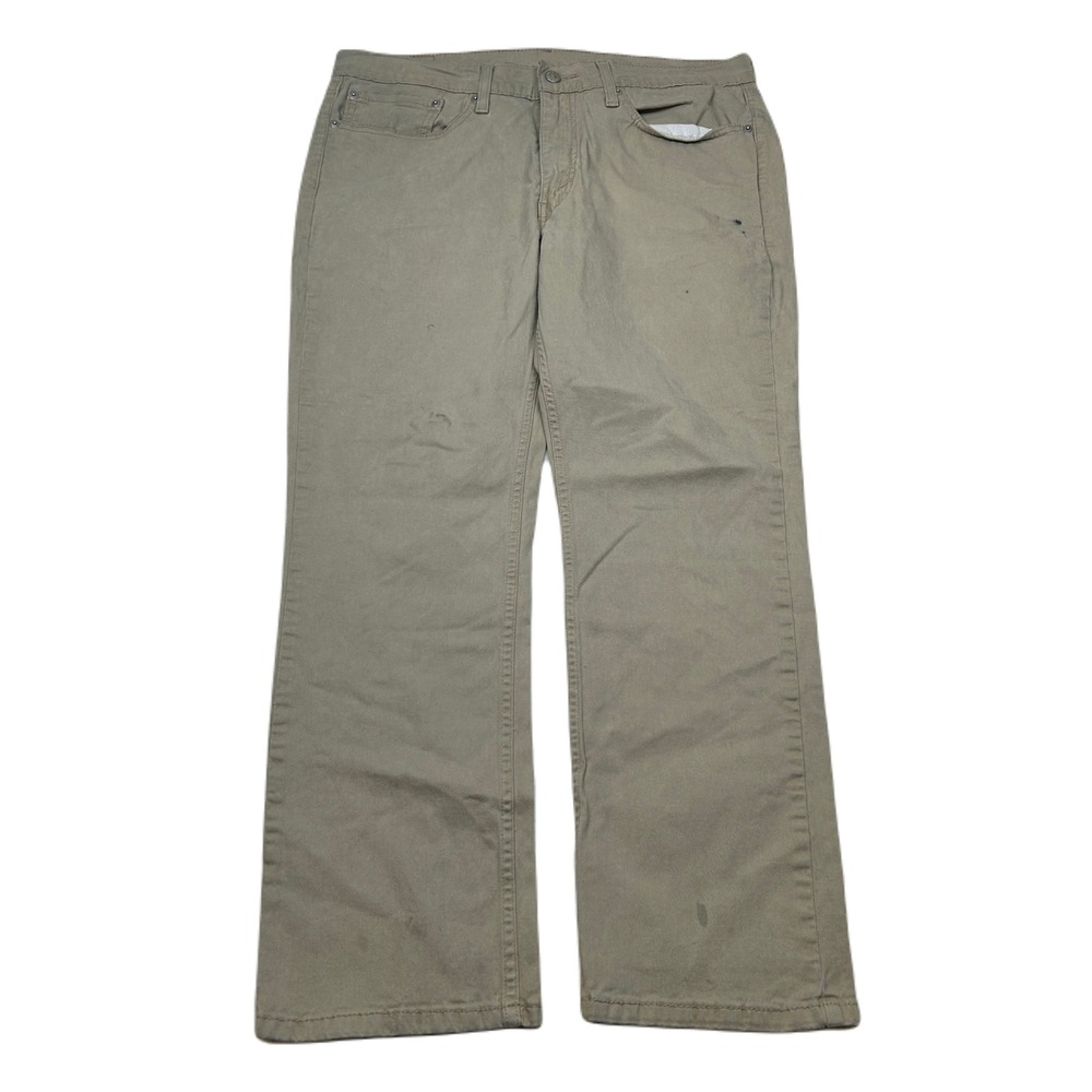 Levi's‎ 514 Jeans Mens 34x28 (Tag 36x30) Khaki Tan Straight Fit